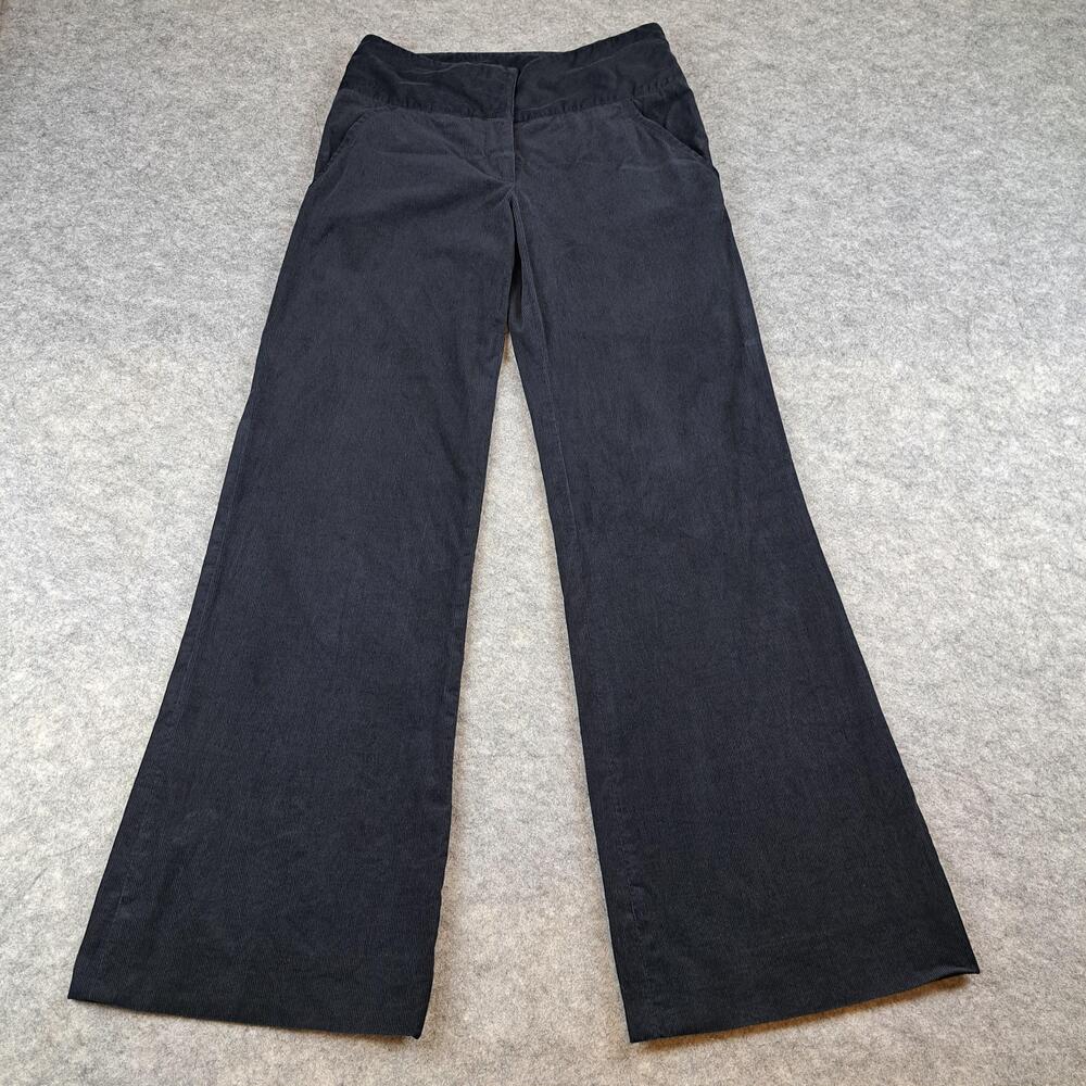 Diane von Furstenberg Pants Womens 4 Blue Corduroy Flare Franca Trousers Classic